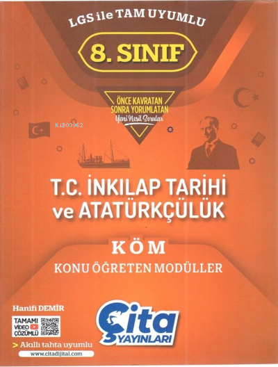  8Sınıf İnkTarVe Atatürkçülük (Köm) Konu Öğreten Modüller | Kolektif | Çita Yayınları (Bayilik) | 9786257806794 | 