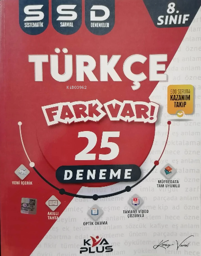  25 Sistematik Sarmal Deneme (SSD) | 25 Sistematik Sarmal Deneme (SSD) | Kolektif | Koray Varol Akademi Yayınları | 9786258025781 