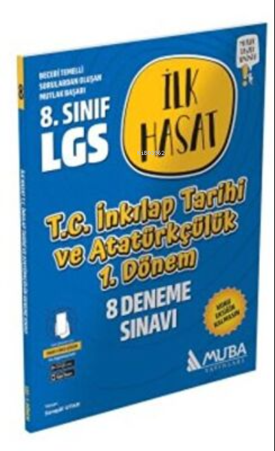 1852 LGS T.C. İnkılap Tarihi ve Atatürkçülük İlk Hasat 8 Deneme Sınavı (1.Dönem)