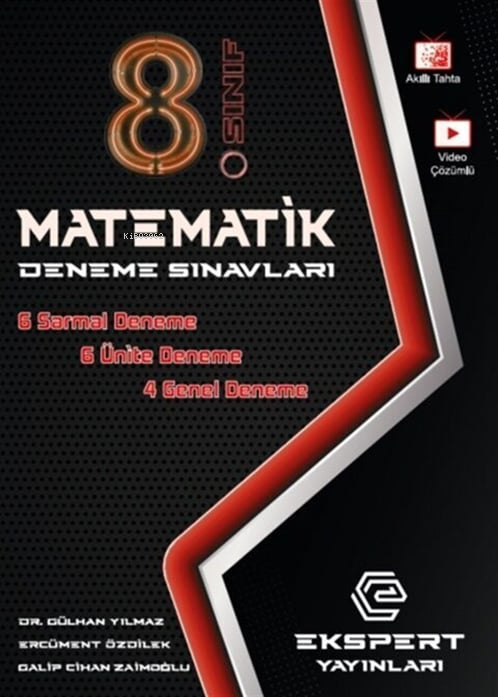  Ekspert 8 Sınıf Matematik Deneme | Ekspert 8 Sınıf Matematik Deneme | Gülhan Yılmaz | Ekspert Yayınları | 9786250095409 