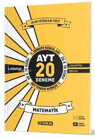 Ayt Matematik 20'Li İlk Dönem Deneme 3.Kitap