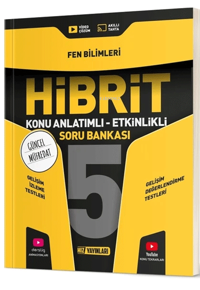 Hız Yayınları 5. Sınıf Fen Bilimleri Hibrit - Konu Anlatımlı Soru Bankası
