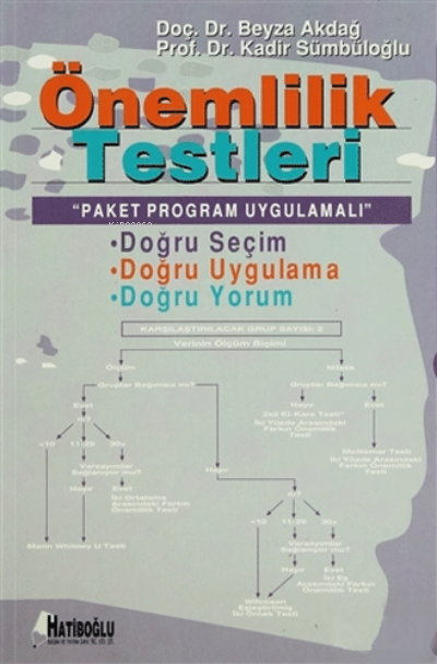  Önemlilik TestleriPaket Program Uygulamalı | Kadir Sümbüloğlu | Beyza Akdağ | Hatiboğlu Yayınevi | 9789758322367 | 