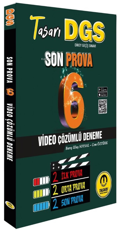  2022 DGS Son Prova 6 Çözümlü Deneme Tasarı Eğitim Yayınları | 2022 DGS Son Prova 6 Çözümlü Deneme Tasarı Eğitim Yayınları | Özgen Bulut | Tasarı Yayınları | 9786057382047 