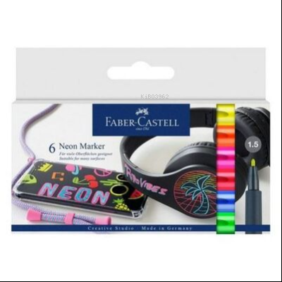  FCastell Markör Neon 6Lı Set | FCastell Markör Neon 6Lı Set | Faber Castell | 4005401608066 