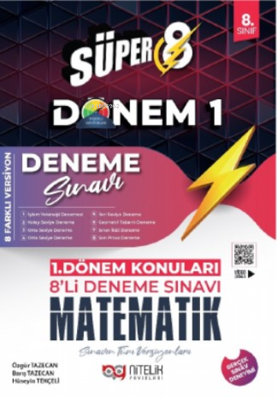 Süper 8 Matematik 1.Dönem 8’li Deneme Sınavı