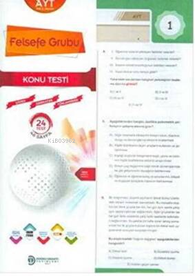  Ayt Felsefe Grubu Yaprak Test | Ayt Felsefe Grubu Yaprak Test | Kolektif | Doğru Orantı Yayınları(Hazırlık) | 9786052573068 