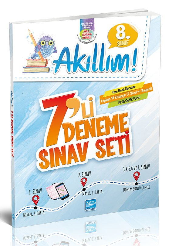  8 Sınıf Akıllım 7Li Deneme Sınav Seti | 8 Sınıf Akıllım 7Li Deneme Sınav Seti | Kolektif | Karaca Eğitim Yayınları | 9786051902340 