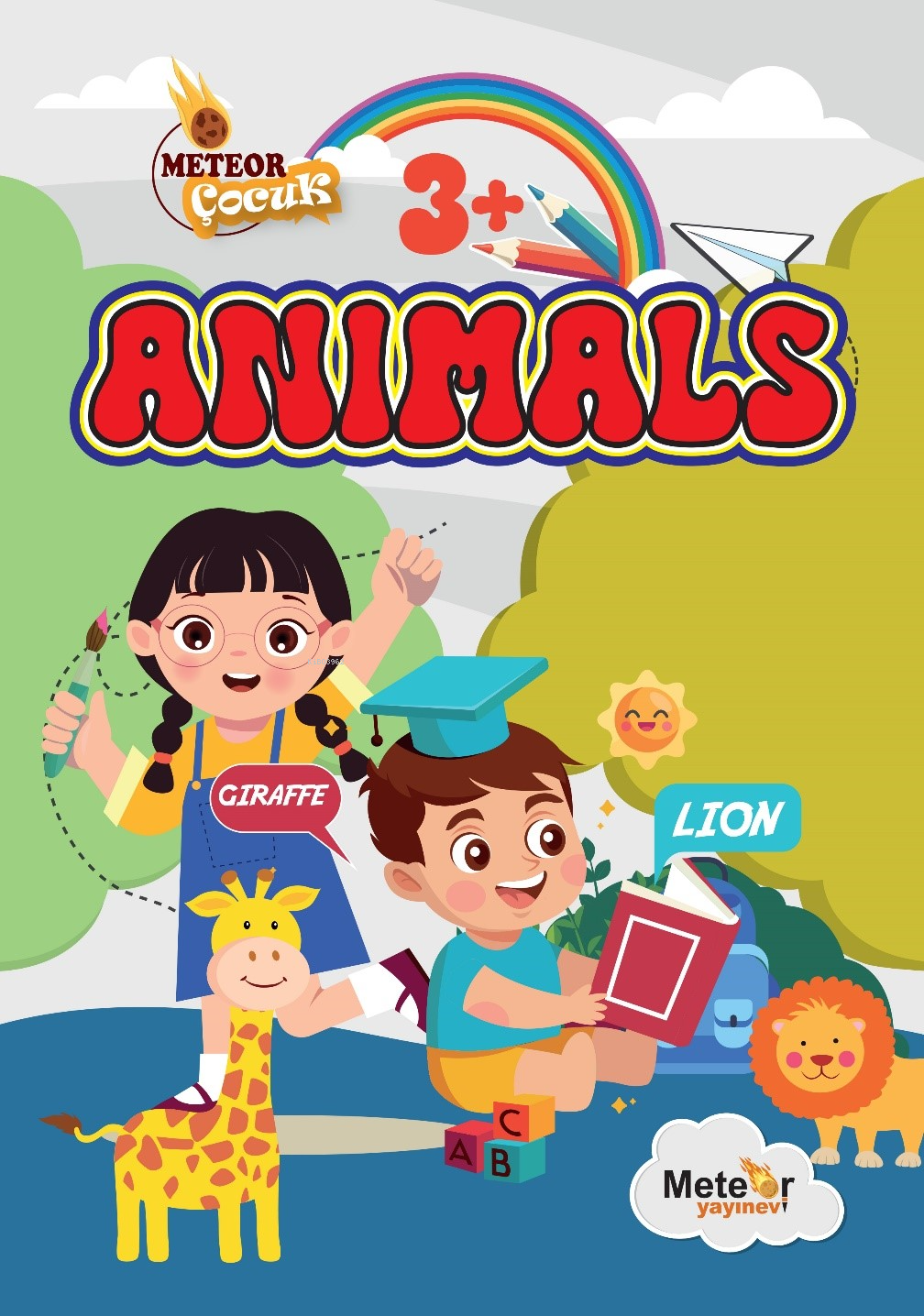Animals (Hayvanlar) ;Türkçe – İngilizce Boyama Kitabı
