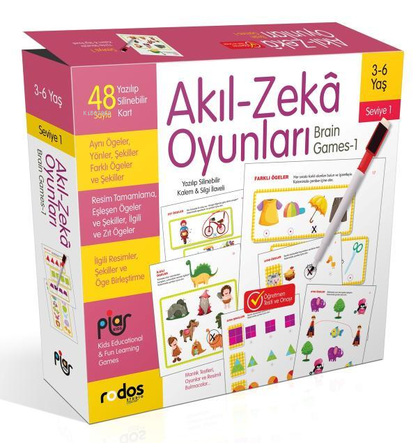  Akıl Zeka Oyunları Seviye 1 36 Yaş | Akıl Zeka Oyunları Seviye 1 36 Yaş | Kolektif | Piar Yayınevi | 8682974923626 