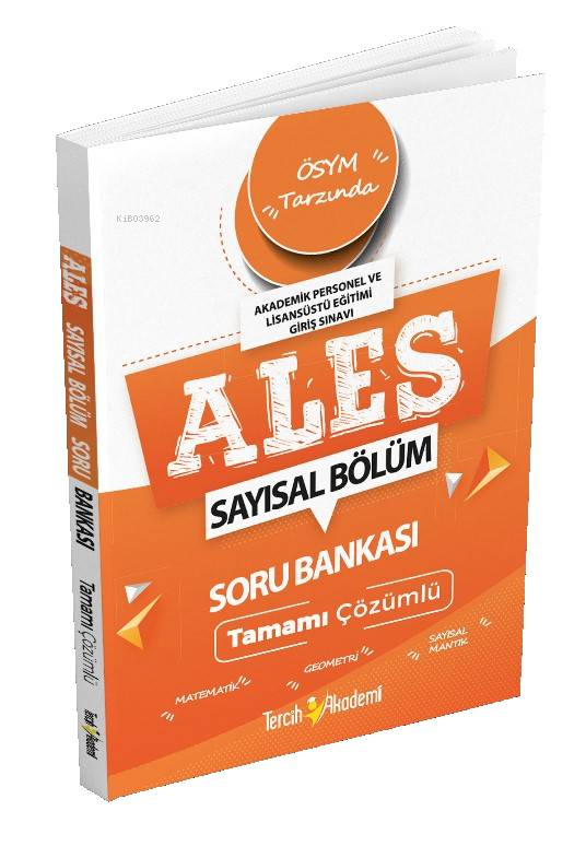  Ales Sayısal Tamamı Çözümlü Soru Bankası | Ales Sayısal Tamamı Çözümlü Soru Bankası | Kolektif | Ethem Bilici | Tercih Akademi | 9786257644709 