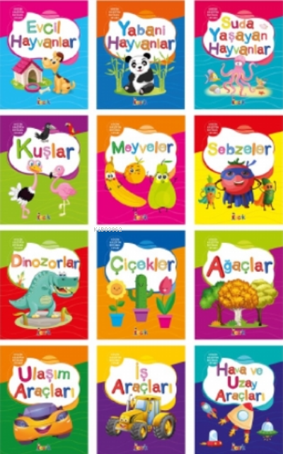  Küçük Kâşifin Boyama Kitabı (12 Kitap) | Kolektif | Bıcırık Yayınları | 1000000383461 | 