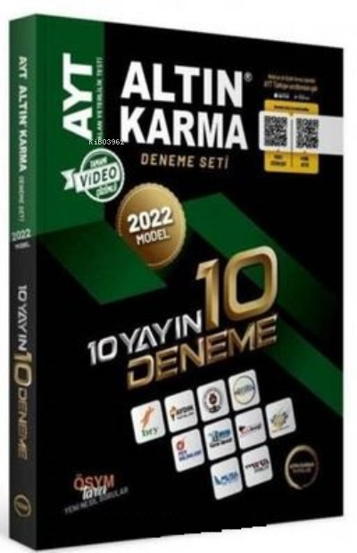 2022 Model AYT 10 Yayın 10 Deneme Seti