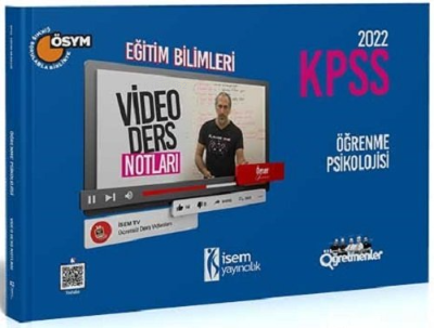 İsem 2022 KPSS Eğitim Bilimleri Öğrenme Psikolojisi Video Ders Notları