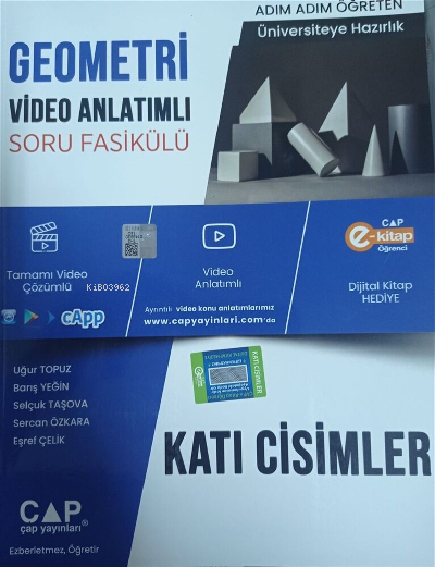  Geometri Katı Cisimler Çap Yayınları 2023 | Kolektif | Çap Yayınları (Bayilik) | 9786258139419 | 
