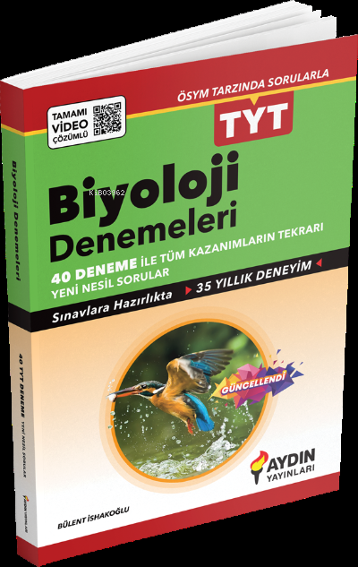 Aydın Yayınları TYT Biyoloji 40 Deneme