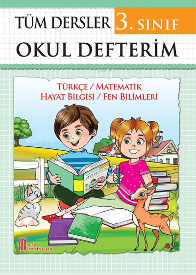 Ata 3. Sınıf Tüm Dersler Okul Defterim (Spiralsiz)