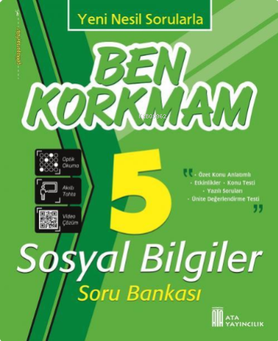 Ata Yayıncılık 5. Sınıf Ben Korkmam Sosyal Bilgiler Soru Bankası