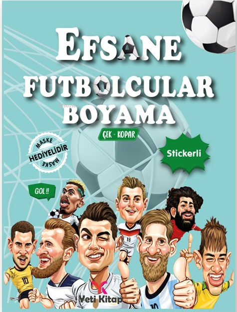 Efsane Futbolcular Boyama Kitabı