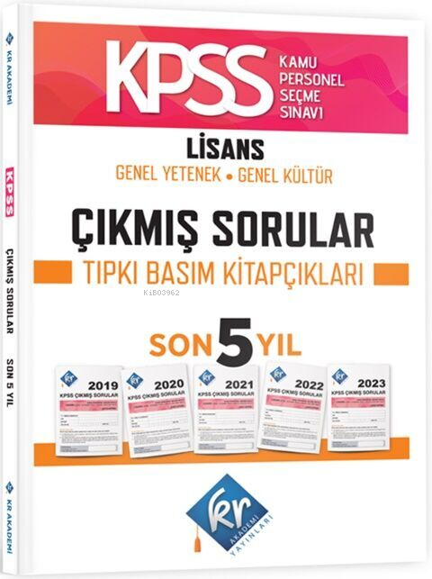 KR Akademi KPSS Genel Yetenek Genel Kültür Çıkmış Sorular Son 5 Yıl Tıpkı Basım Fasikülleri