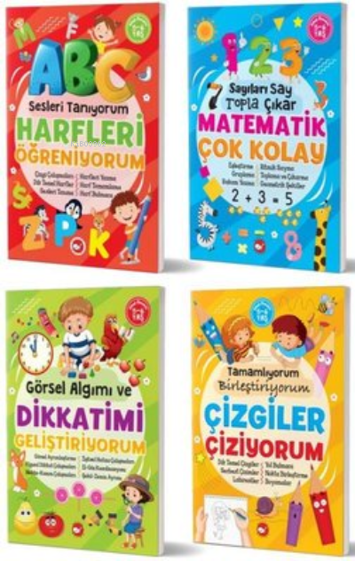 5-6 Yaş Zekamı Geliştiriyorum Etkinlik Seti (4 Kitap Takım)