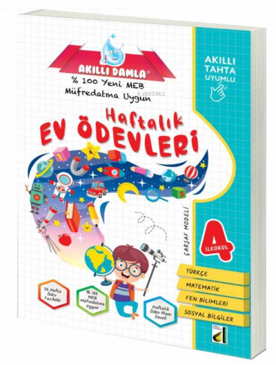 Damla Eğitim Haftalık Ev Ödevleri-4 (Çarşaf Çarşaf)