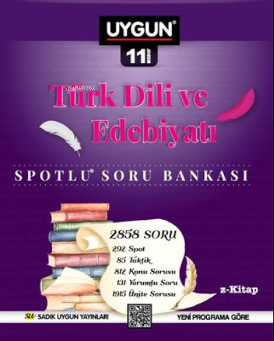  11Sınıf Spotlu Türk Dili Ve Edebiyatı Soru Bankası | 11Sınıf Spotlu Türk Dili Ve Edebiyatı Soru Bankası | Kolektif | Sadık Uygun Yayınları | 9786052362761 