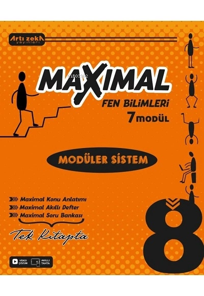  Artı Zeka 8 Sınıf Maxımal Fen Bilimleri Modüler Sistem Seti (6 Modül) | Kolektif | Artı Zeka Yayınları | 9786057781796 | 