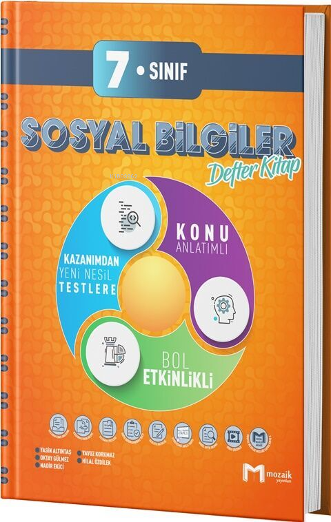 Mozaik Yayınları 7. Sınıf Sosyal Bilgiler Defter Kitap