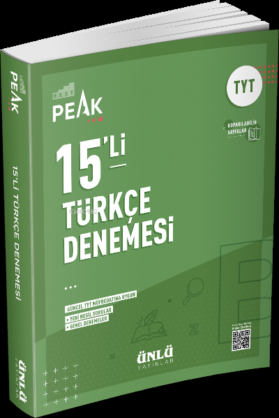 Ünlü TYT Türkçe BEST PEAK 15'li Branş Denemesi