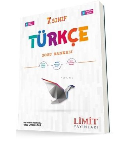  Limit 7Sınıf Türkçe Soru Bankası | Kolektif | LMT Limit Yayınları | 9786052754269 | 