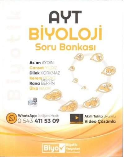  Yks Ayt Biyotik SB Biyoloji 2022 | Yks Ayt Biyotik SB Biyoloji 2022 | Kolektif | Biyotik Yayınları (Hazırlık) | 9786057361905 