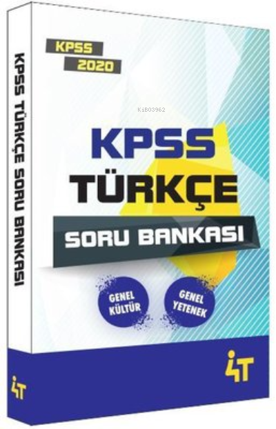  4T 2020 Kpss Türkçe Soru Bankası | Turan Şahin | 4T Yayınevi | 9786057521521 | 