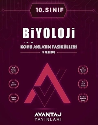 Avantaj Yayınları 10.Sınıf Biyoloji Konu Anlatım Fasikülleri