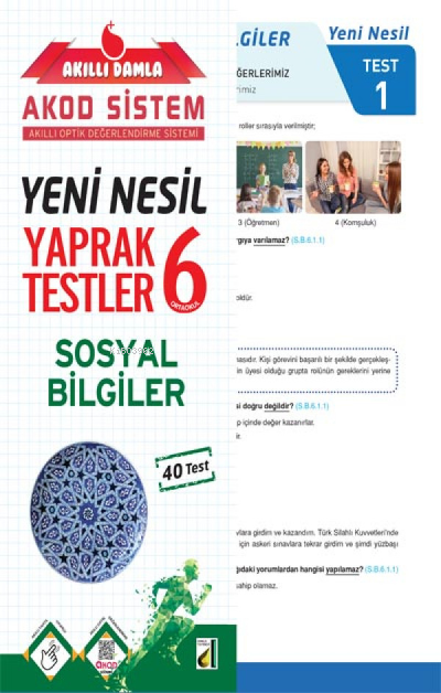 Damla Eğitim Yeni Nesil Sosyal Bilgiler Yaprak Testler - 6