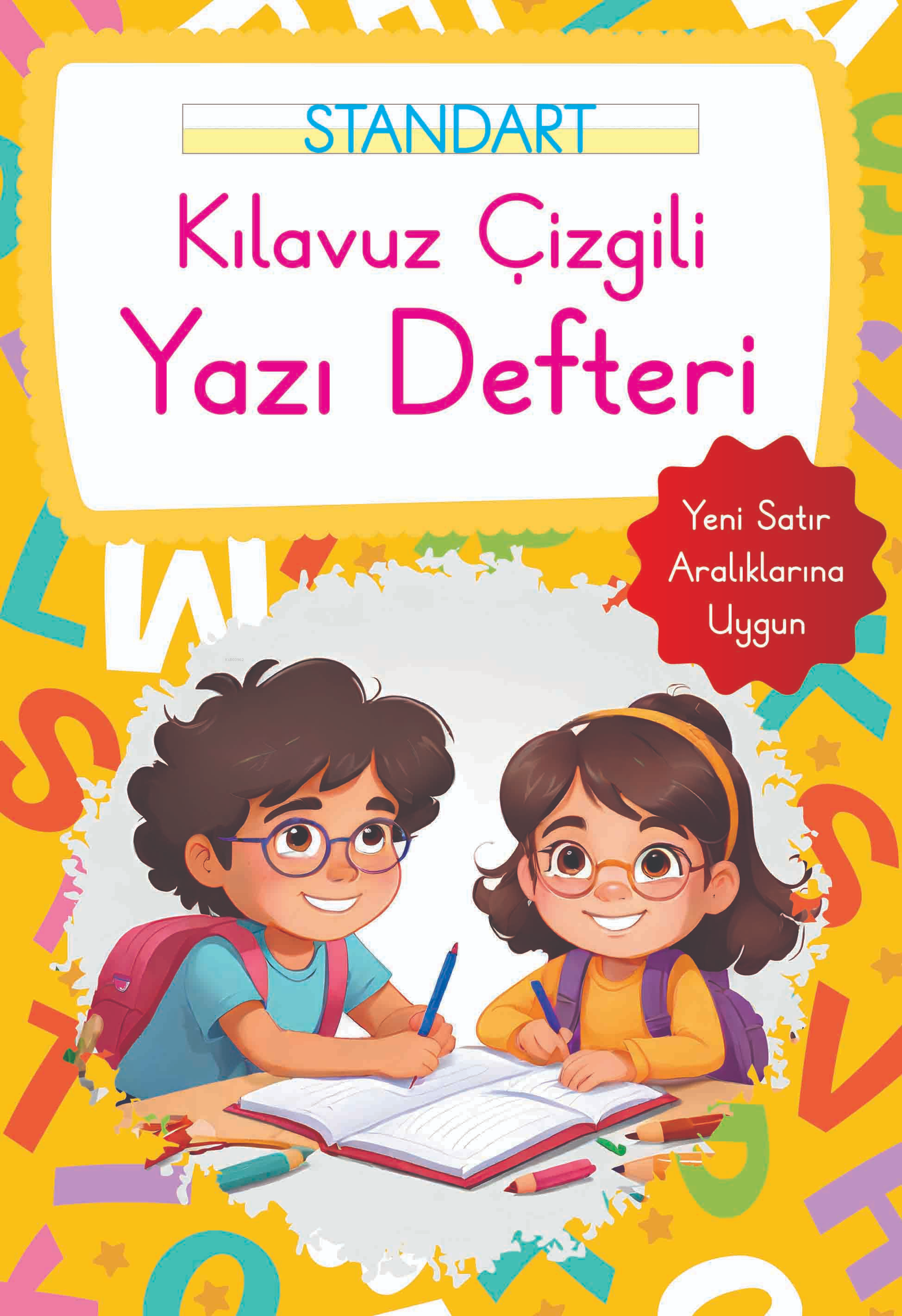 Kılavuz Çizgili Yazı Defteri Büyük Boy - Turuncu