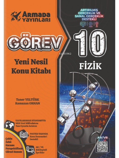  Armada Yayınları 10 Sınıf Fizik Görev Yeni Nesil Konu Kitabı | Armada Yayınları 10 Sınıf Fizik Görev Yeni Nesil Konu Kitabı | Taner Yeltürk | Ramazan Orhan | Armada Yayınları (Sınav) | 9786057181176 