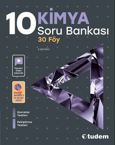  10Sınıf Kimya Soru Bankası | Kolektif | Tudem Yayınları Sınavlara Hazırlık | 9786052856789 | 