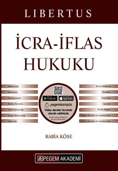  KPSS A Grubu İcra İflas Hukuku Konu Anlatımlı | Rabia Köse | Pegem Akademi Yayıncılık | 9780202200170 | 