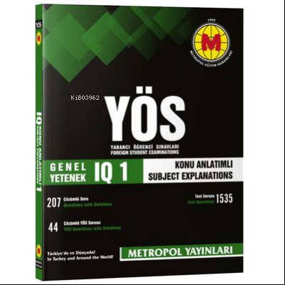 Yös Genel Yetenek IQ-1 Konu Anlatımlı