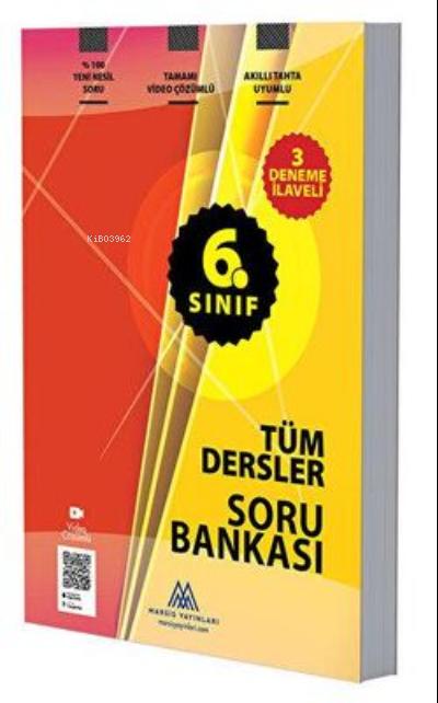  6 Sınıf Tüm Dersler Soru Bankası 3 Deneme İlaveli Tamamı Video Çözümlü Marsis Yayınları | Kolektif | Marsis Yayınları | 9786256912151 | 