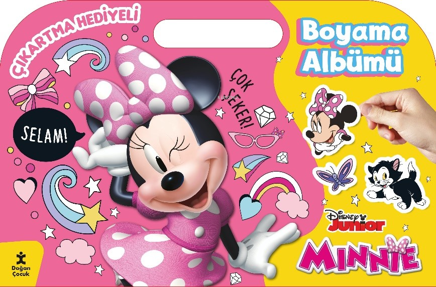 Minnie Çıkartma Hediyeli Boyama Albümü