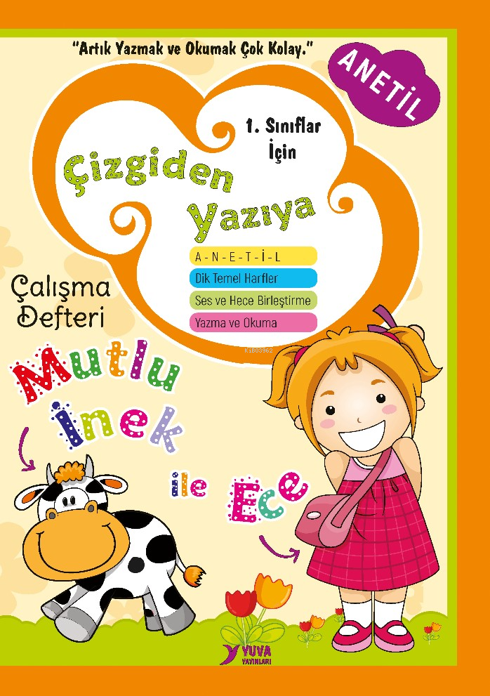 Çizgiden Yazıya Çalışma Defteri; Dik Temel Harflerle