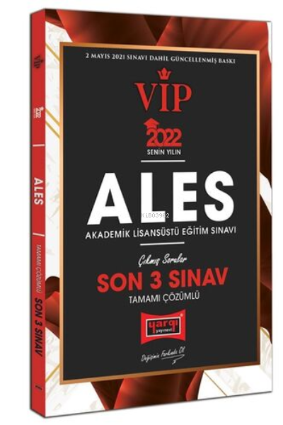 2022 ALES VIP Tamamı Çözümlü Son 3 Sınav Çıkmış Sorular