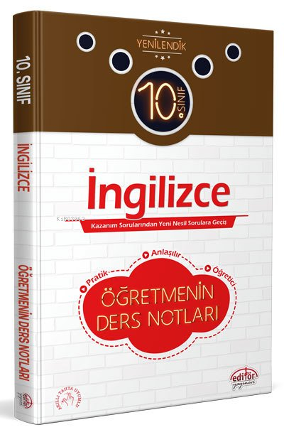  10 Sınıf İngilizce Öğretmenin Ders Notları | 10 Sınıf İngilizce Öğretmenin Ders Notları | Kolektif | Editör Yayınevi | 9786052803783 