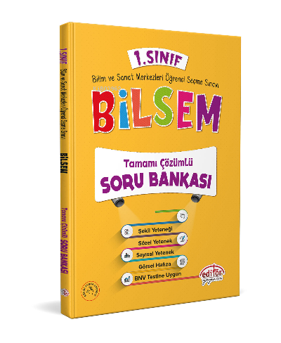 Editör 1. Sınıf Bilsem Tamamı Çözümlü Soru Bankası