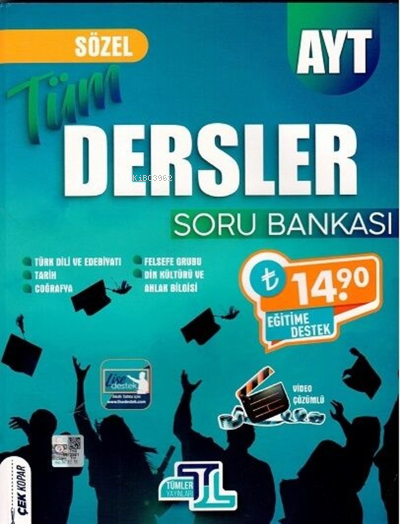  Ayt Soru Bankası Tüm Dersler Sözel 2022 | Ayt Soru Bankası Tüm Dersler Sözel 2022 | Kolektif | Tümler Yayınları (Bayilik) | 9786257273268 
