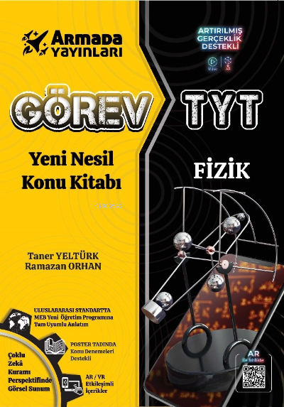  Görev TYT Fizik Yeni Nesil Konu Kitabı | Taner Yeltürk | Ramazan Orhan | Armada Yayınları (Sınav) | 9786258266085 | 