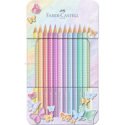 Faber Castell Pastel Sparkle Colouring Pencils in Tin