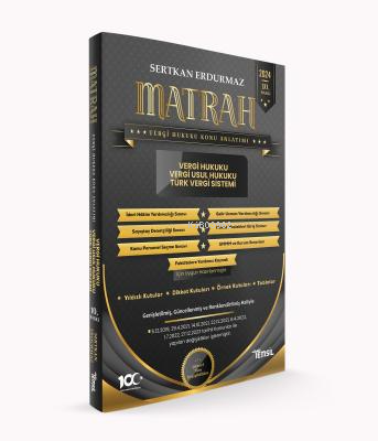  Matrah Vergi Hukuku Konu Anlatımı | Sertkan Erdurmaz | Temsil Kitap | 9786256623491 | 